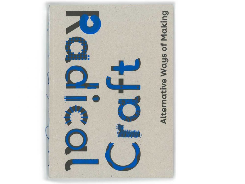 A photograph of the Radical Craft catalogue.