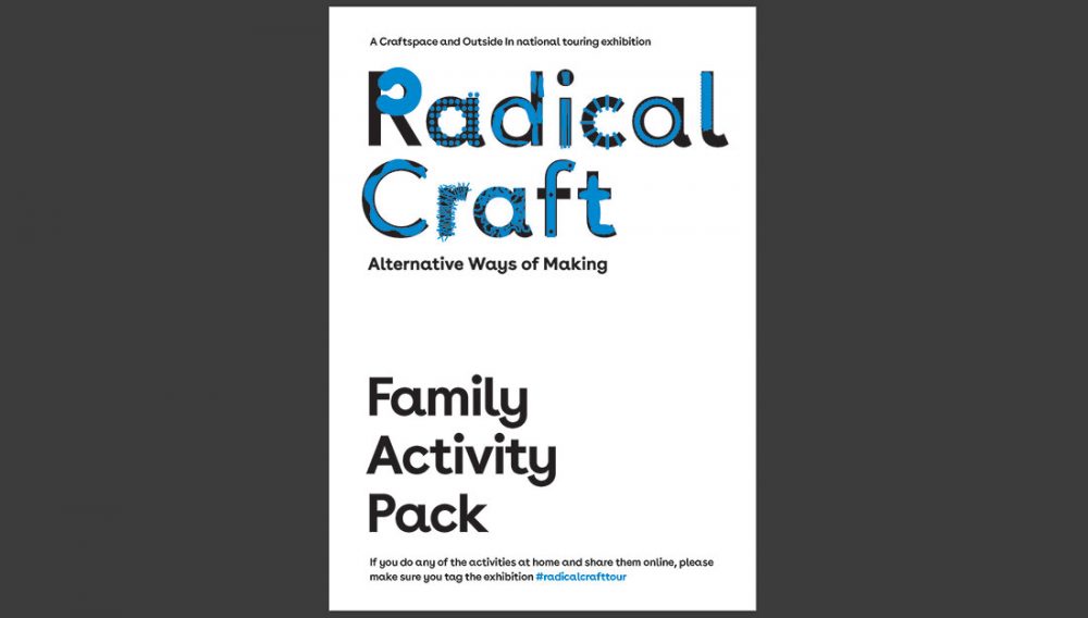 Image showing the cover of the family activity pack which accompanied the Radical Craft Touring Exhibition