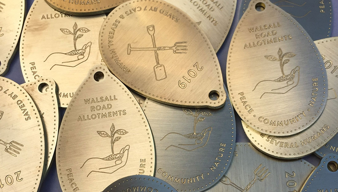 metal tokens celebrating the allotments
